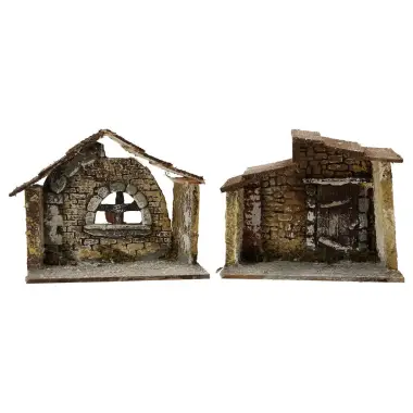 Napolitaanse kerststal voor figuren van 6 cm (12x8x10cm)