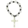 Small rosary Mother-of-pearl and hematite