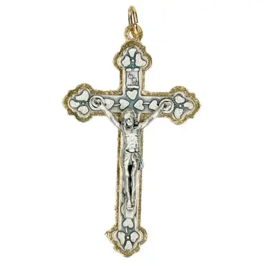 Croix bicolore 38 X 24 mm