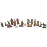 Kerstgroep van 18 figuren - 9 cm