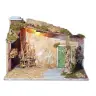 Lege Kerststal met licht voor kerstfiguren van 15 cm (50x23x36cm)