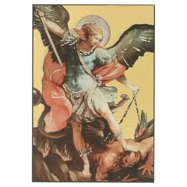 Icône 9.5 X 6.3 cm Saint Michel