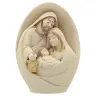 Heilige Familie in albaster 7x5x3 cm gouden versiering