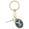 Porte-Clefs St Michel doré/émail + épée du combat