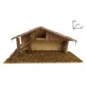Klassieke lege kerststal voor kerstfiguren van 12 cm (52x19x23cm)