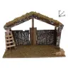Klassieke lege kerststal voor kerstfiguren van 15 cm (40x17x27cm)
