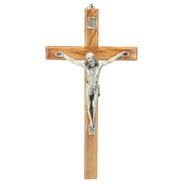 Wall cross 25 cm Olive wood