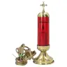 Lamp/H Sacrament-H 19 cm Rood Glas - Goudkleurig/220 V