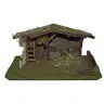 Eenvoudige lege kerststal (42x25x18cm)
