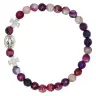 Armband op elastiek Ametist agaat