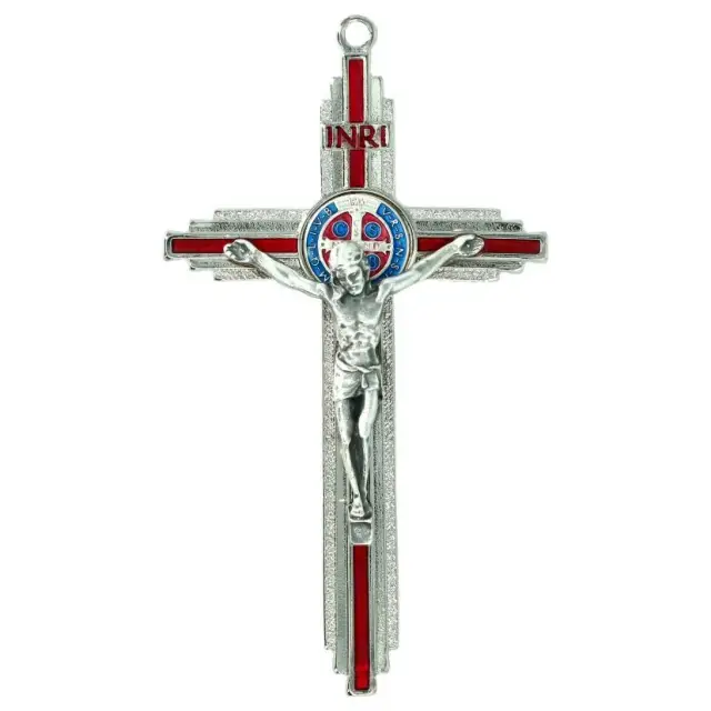 Cross St Benedict 12 cm Golden metal