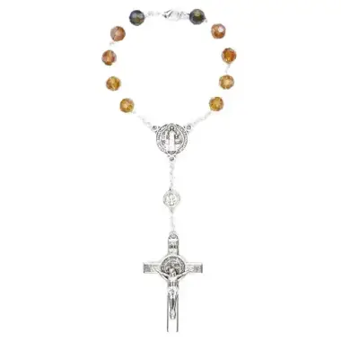 Rosary Crystal St. Benedict
