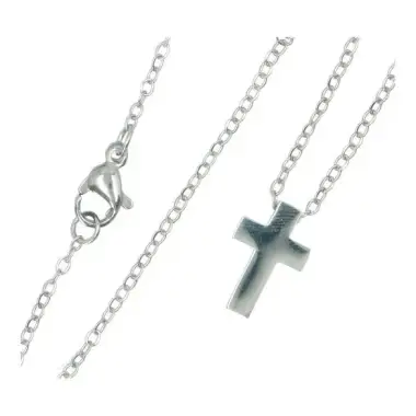 Adornment Steel - Cross 1.5 cm + chain 45 cm