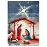 Double Christmas card in envelope