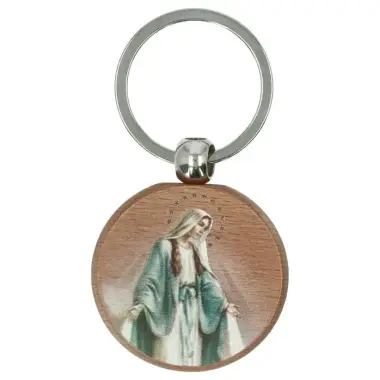 Porte-Clefs Bois naturel Miraculeuse