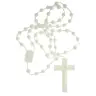 Chapelet sur nylon - Blanc