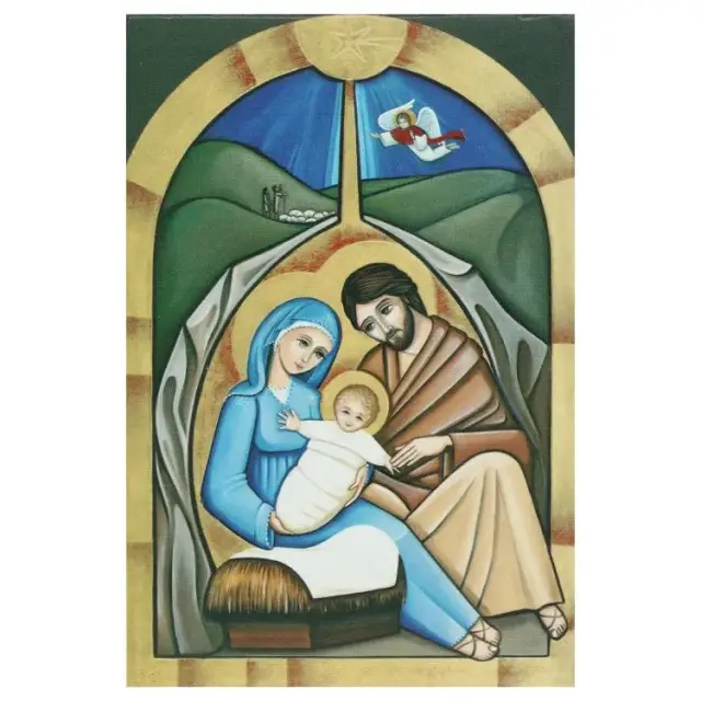 Double Christmas card in envelope