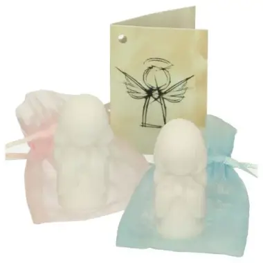 Alabaster Guardian Angel French Text