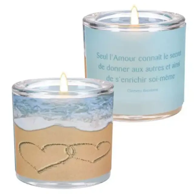 Verre+Chauffe-Plats 6 X 6.5 Seul L'amour