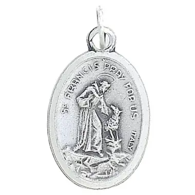 Medaille 22 mm Ov - H Franciscus met wolf