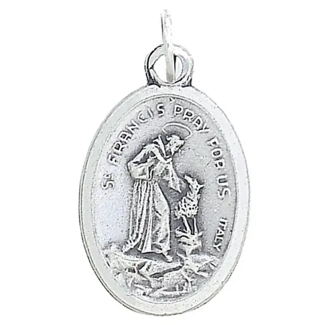 Medaille 22 mm Ov - H Franciscus met wolf