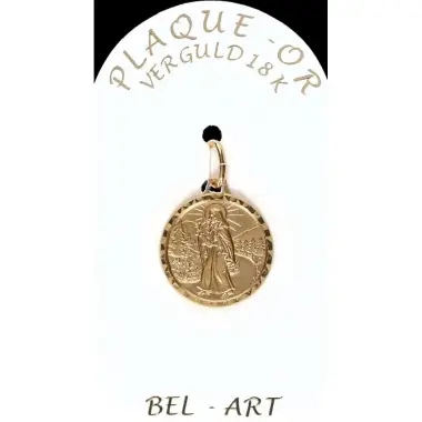 Medaille plaqué-goud - OLV van de Weg - 16 mm