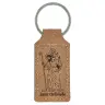 Porte-Clefs St Christophe / cuir 70 x 35 mm