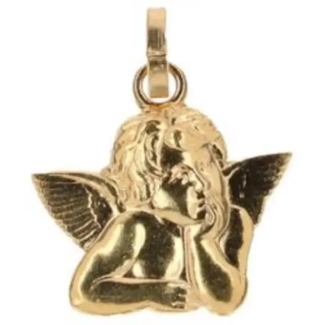 Médaille Ange - 18X15 mm - Métal Doré