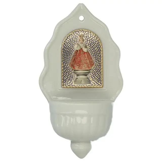 Stoup E.J de Prague Porcelain 16 x 9 cm