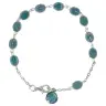 Armband-tientje Wonderdadige Medailles email blauw