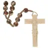 Rosary rope Wood Brown Marbled L35 cm