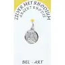 Médaille Argent Rhodié - Scapulaire 12 mm