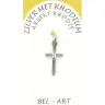 Croix Argent Rhodié - 18 X 10 mm