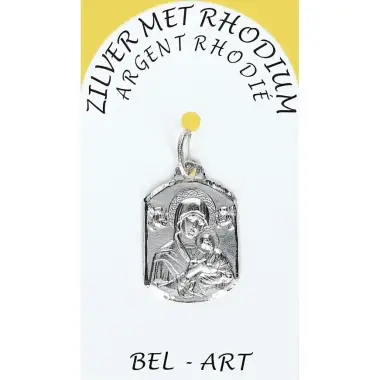 Médaille Argent Rhodié - Perp. Secours