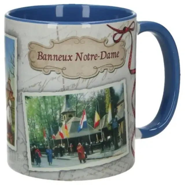 Mug Bleu Notre Dame de Banneux