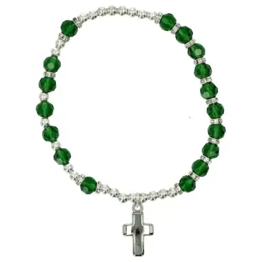 Bracelet sur élastique Péridot / Août