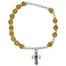 Bracelet sur élastique Topaze jaune / Novembre