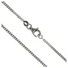 Chain gourmette 50cm Silver Rhodium