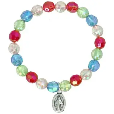 Bracelet s/élastique - couleurs assorties