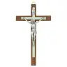 Wall Cross 15 cm Dark Brown Wood Bright