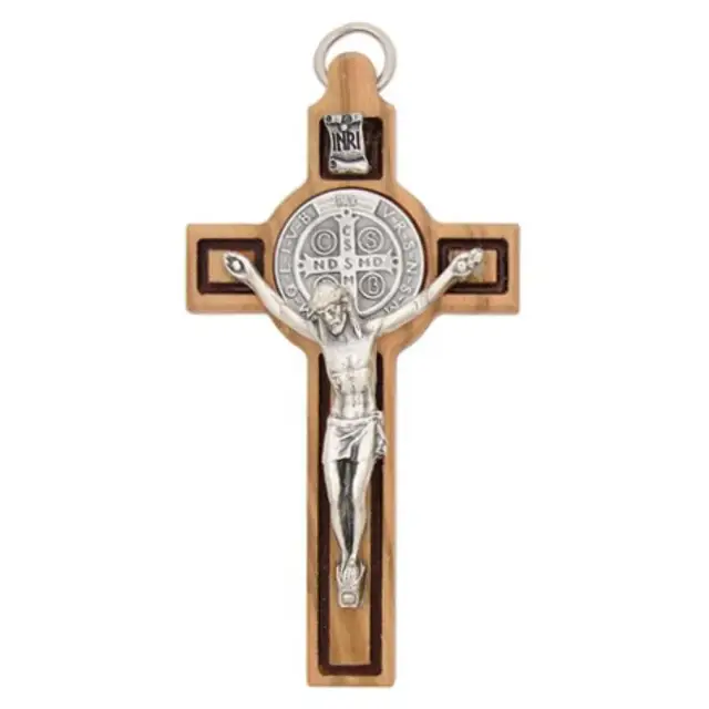 Cross St Benedict 8 X 4 cm Olive wood