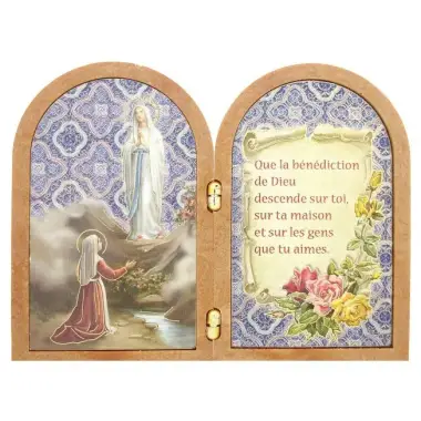 Diptyque 12XH9.4 - Appar. Lourdes - Texte Fr