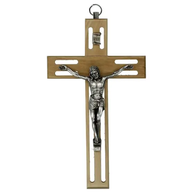Croix murale 15 cm Bois