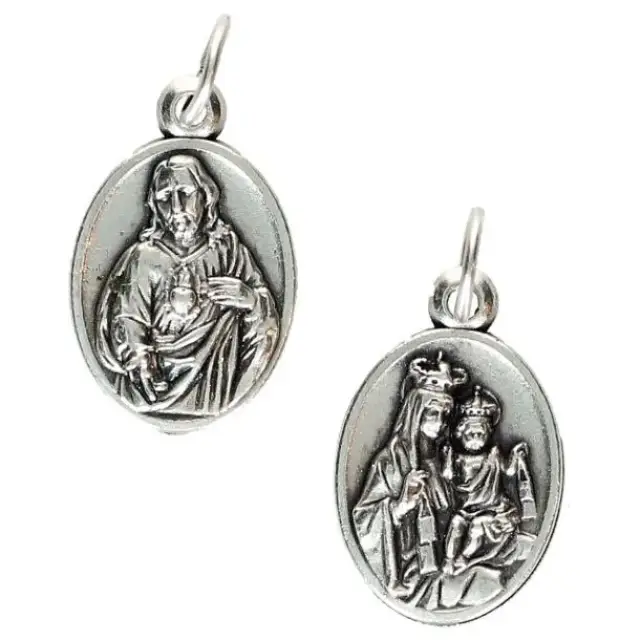 Medaille 18 mm OV - Scapulierl - Metaal verzilverd