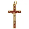 Croix 30 X 18 mm Email rouge