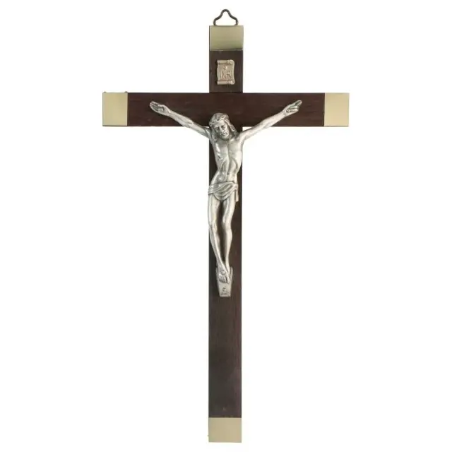 Croix Murale - 25 cm - Bois