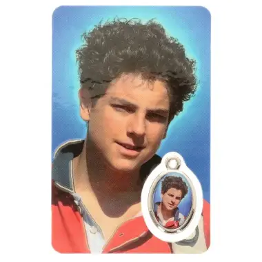 Carte-médaille-prière - St Carlo Acutis - Français