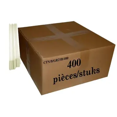 Karton met 400 offerkaarsen - 25gr - 28cm - 10 KG