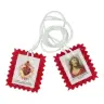 Scapular / fabric 45 x H55 mm Holy Blood