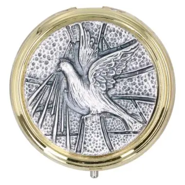 Pyxide Dorée Diam 60 mm - Colombe Mét. Agté
